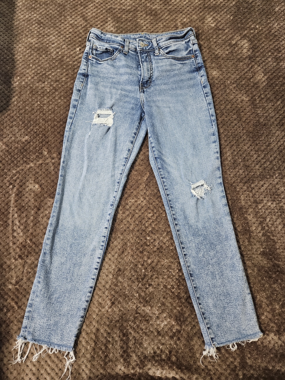 Old Navy OG Straight Leg Distressed Jeans